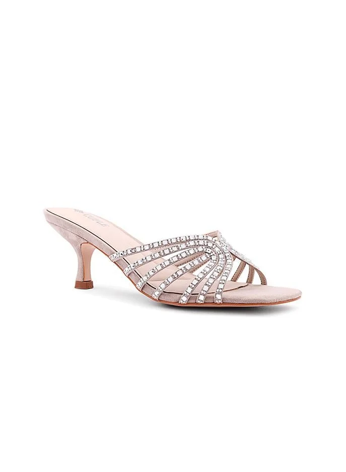 كابلي صنادل نسائية مسطحة منزلقة